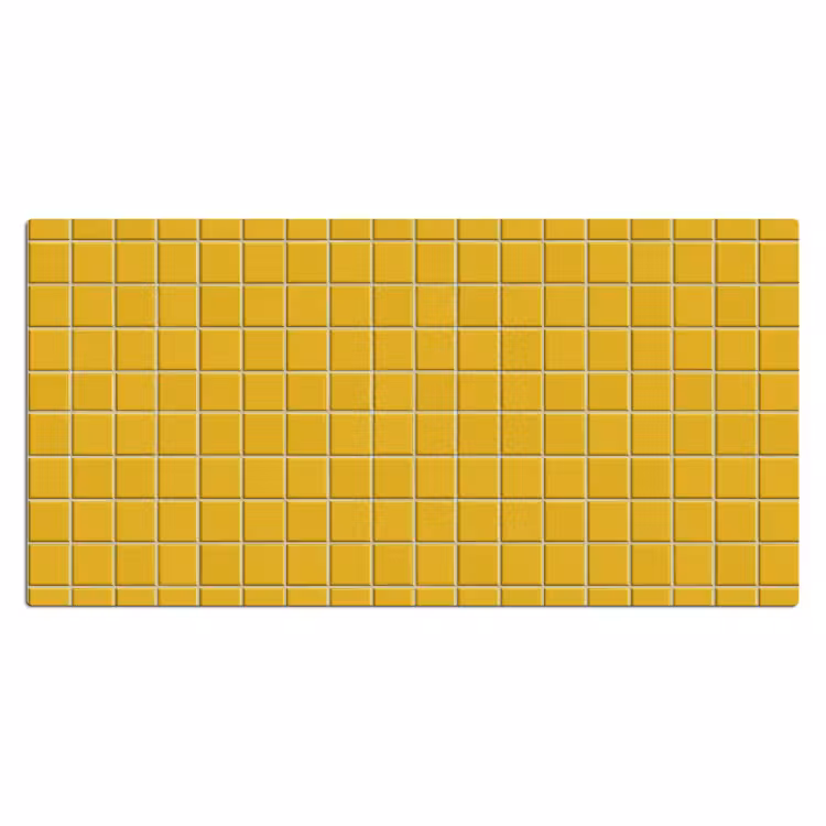 Patroon - Tegel - Okergeel Muismat XXL klein 681 -3d_leeg