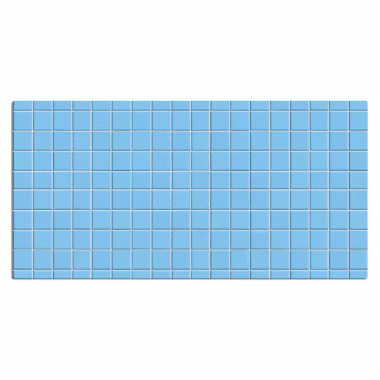 Patroon - Tegel - Pastel - Blauw Muismat XXL klein 681 -3d_leeg