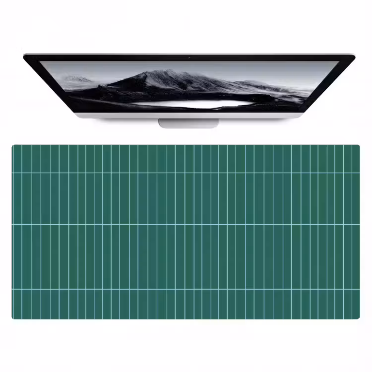 Patroon - Tegel - Saliegroen Muismat XXL klein 681 -zzz3d