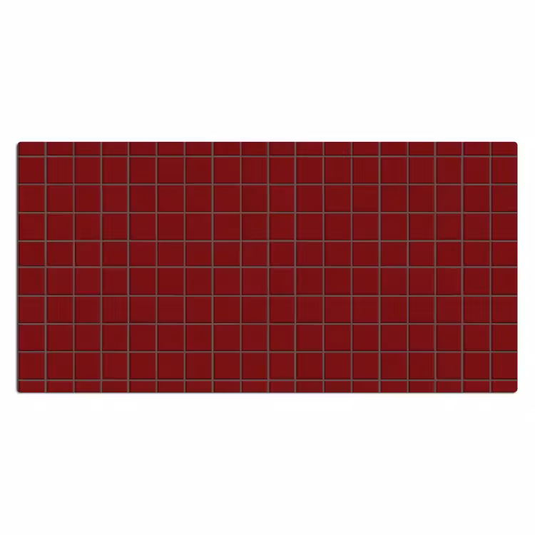Patroon - Tegels - Burgundy Muismat XXL klein 681 -3d_leeg