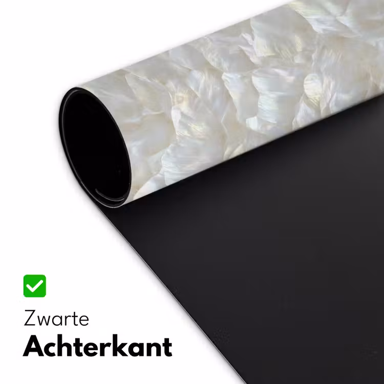 Parelmoerglans - Wit - Schelp Muismat XXL klein 681 -sfeer2