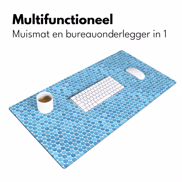 Penny - Mozaïek - Lichtblauw Muismat XXL klein 681 -sfeer4