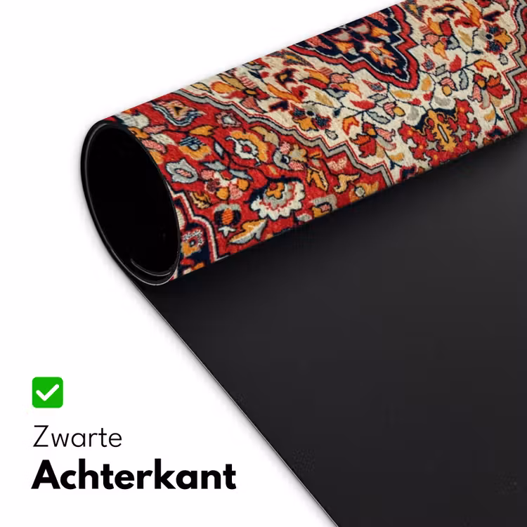 Perzisch Tapijt - Vloerkleed - Patronen - Rood Muismat XXL klein -sfeer2