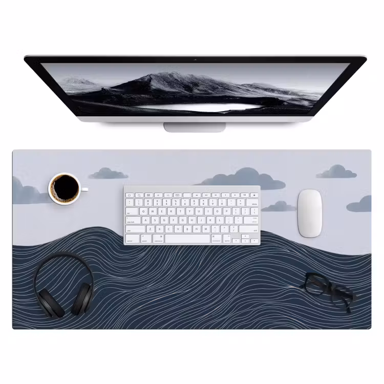 Persoon - Surfen - Oceaan - Natuur - Modern Muismat XXL klein -3d