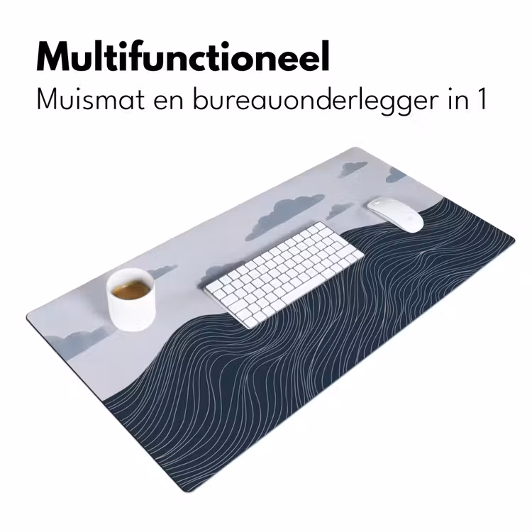 Persoon - Surfen - Oceaan - Natuur - Modern Muismat XXL klein -sfeer4