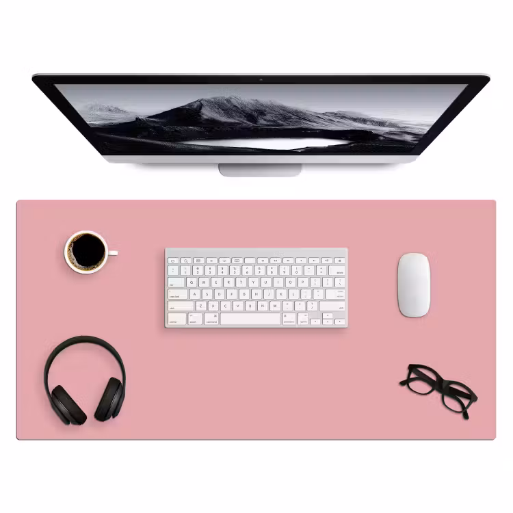 Roze - Kleuren - Interieur - Effen - Kleur Muismat XXL klein -3d