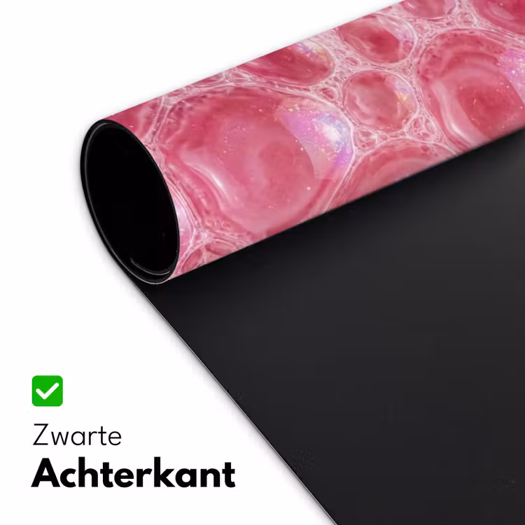 Roze - Schuim - Bubbels Muismat XXL klein -sfeer2