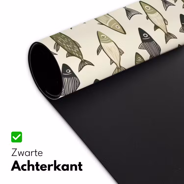 Vissen - Klassiek - Groen Muismat XXL klein 681 -sfeer2