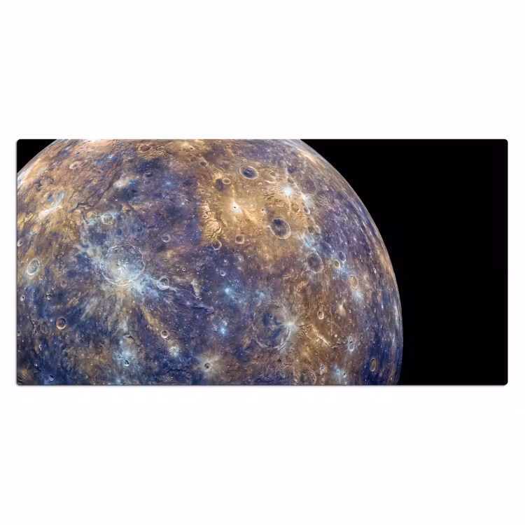 Desk Mat - Planet - Craters - Space - Planeet - Kraters - Ruimte Muismat XXL klein