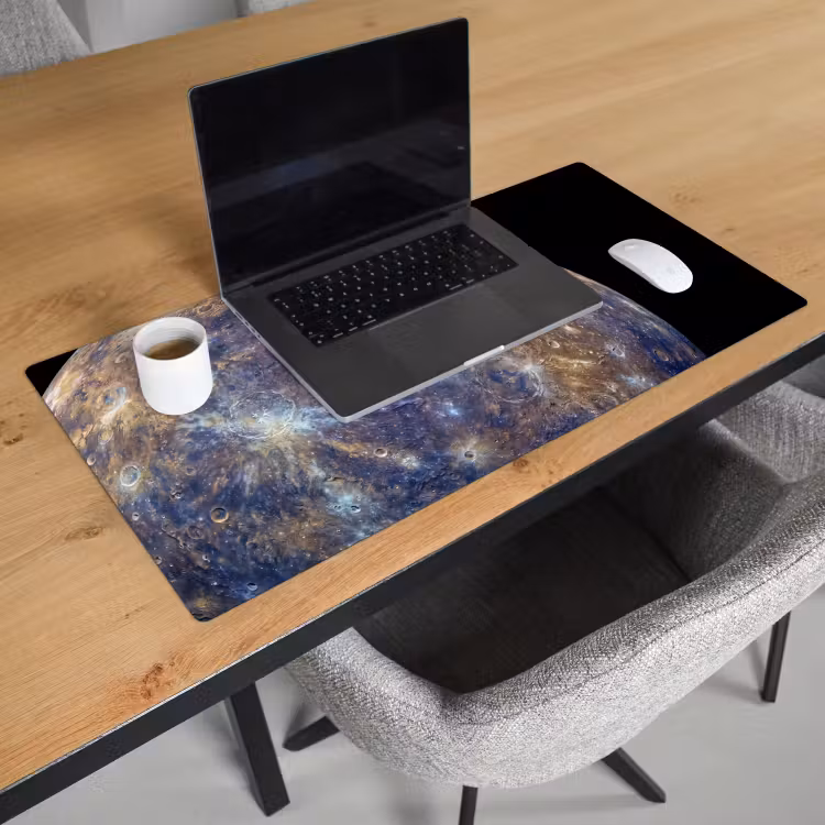Desk Mat - Planet - Craters - Space - Planeet - Kraters - Ruimte Muismat XXL klein