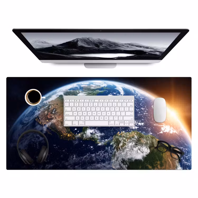 Desk Mat - Planet - Space - Cosmos - Planeet - Ruimte - Kosmos Muismat XXL klein
