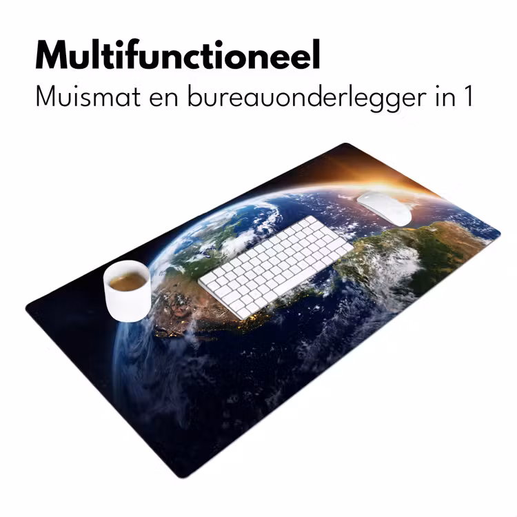 Desk Mat - Planet - Space - Cosmos - Planeet - Ruimte - Kosmos Muismat XXL klein