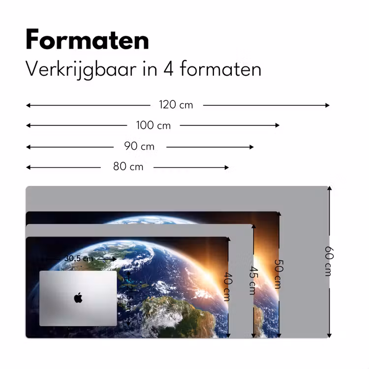 Desk Mat - Planet - Space - Cosmos - Planeet - Ruimte - Kosmos Muismat XXL klein
