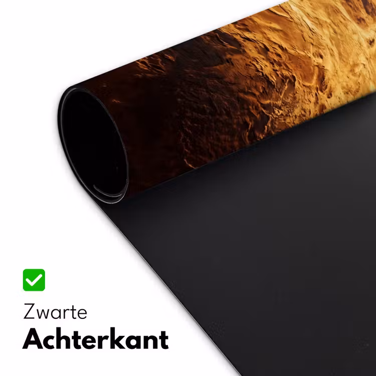 Desk Mat - Planet - Space - Orange - Planeet - Ruimte - Oranje Muismat XXL klein