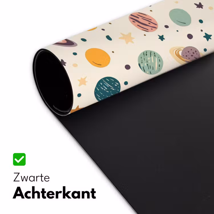 Planeten - Retro - Kleurrijk Muismat XXL klein 681 -sfeer2