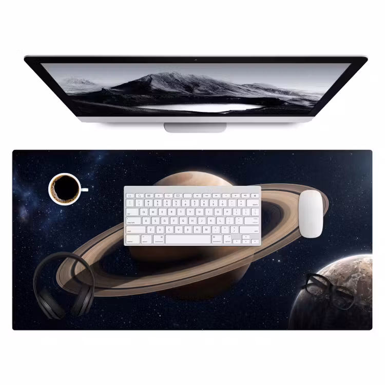 Planeten - Saturnus - Ruimte Muismat XXL klein -3d