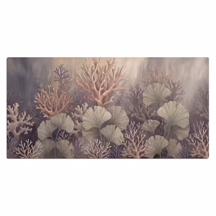 Plant - Bladeren - Zee - Illustratie - Groen Muismat XXL klein -3d_leeg