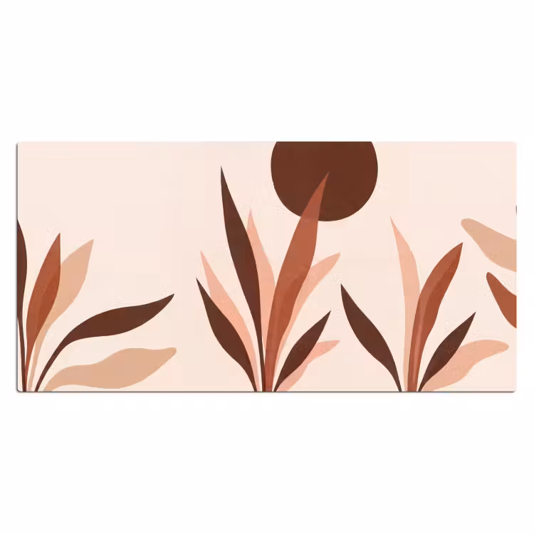 Planten - Abstract - Natuur - Bruin Muismat XXL klein -3d_leeg
