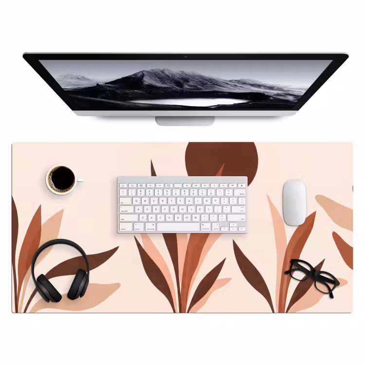 Planten - Abstract - Natuur - Bruin Muismat XXL klein -3d