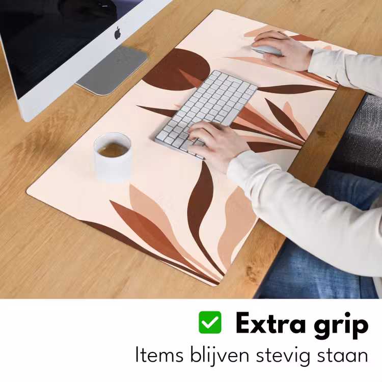 Planten - Abstract - Natuur - Bruin Muismat XXL klein -sfeer3
