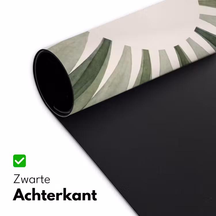 Planten - Abstract - Waterverf - Groen - Natuur Muismat XXL klein -sfeer2
