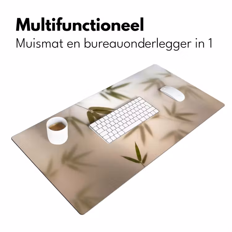 Planten - Bladeren - Natuur - Groen Muismat XXL klein -sfeer4