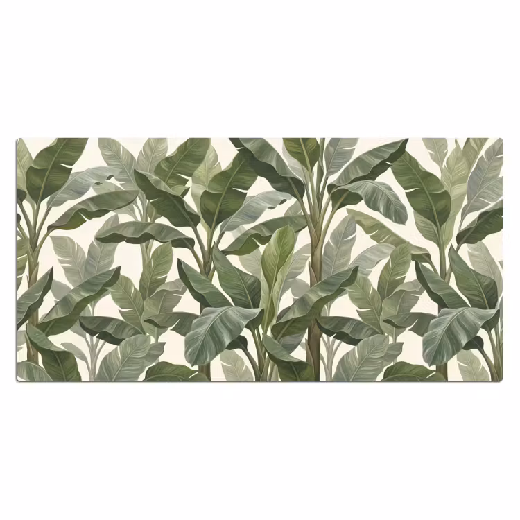 Planten - Bladeren - Tropisch - Groen Muismat XXL klein -3d_leeg