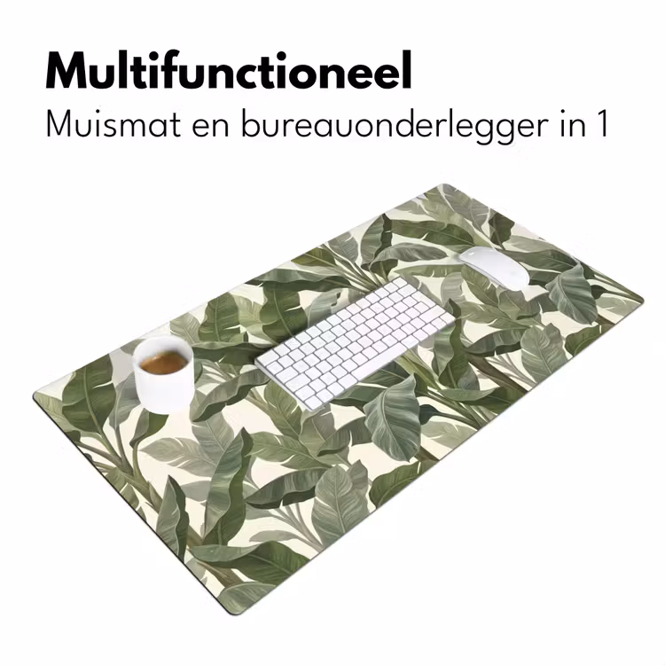 Planten - Bladeren - Tropisch - Groen Muismat XXL klein -sfeer4