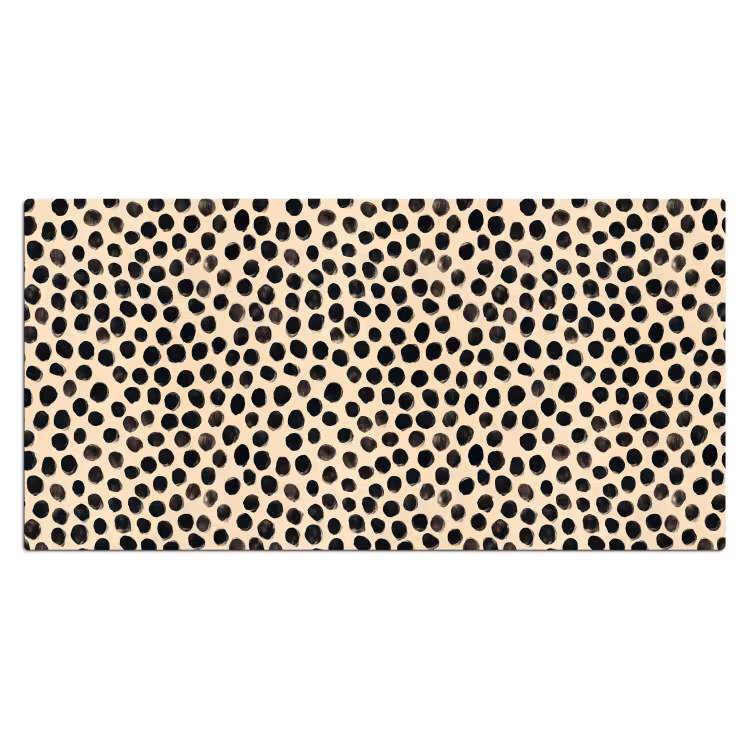Stippen - Patroon - Zwart Muismat XXL klein 681 -3d_leeg