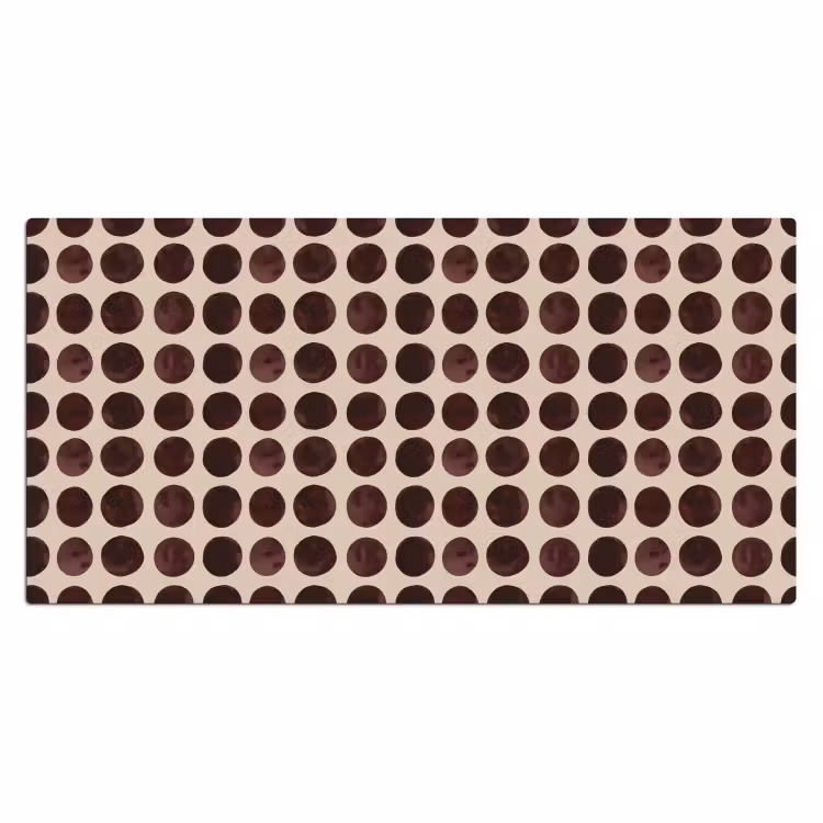 Stippen - Patroon - Bruin Muismat XXL klein 681 -3d_leeg