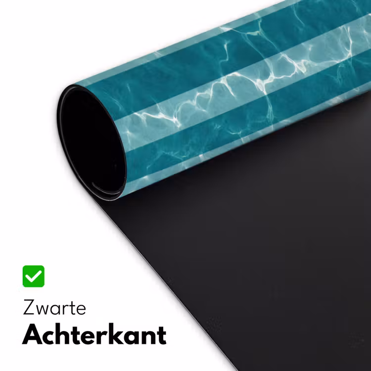 Zwembad - Strepen - Groen Muismat XXL klein 681 -sfeer2