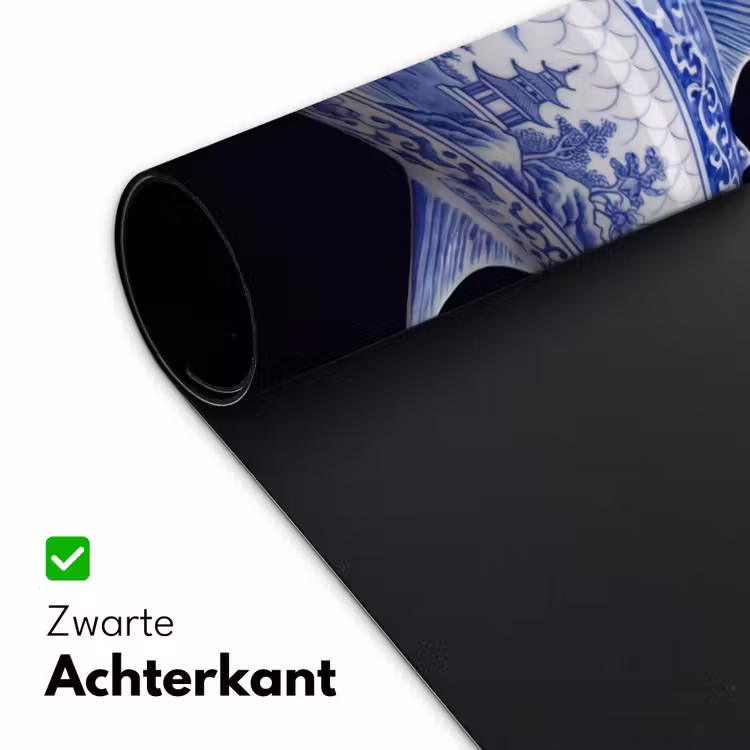 Porselein - Tonijn - Delfts - Blauw Muismat XXL klein -sfeer2