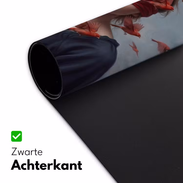 Portret - Krachtig - Rood Muismat XXL klein -sfeer2