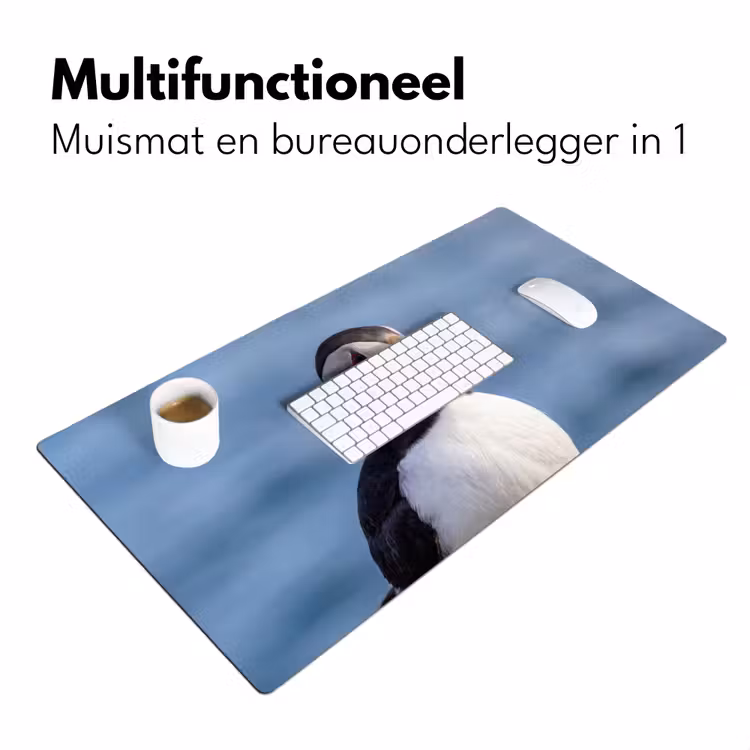 Papegaaiduiker - Portret - Natuur Muismat XXL klein -sfeer4