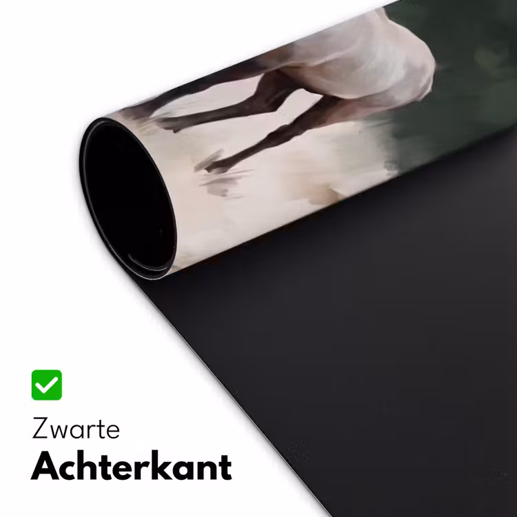 Edelhert - Gewei - Schildering - Rustiek Muismat XXL klein -sfeer2