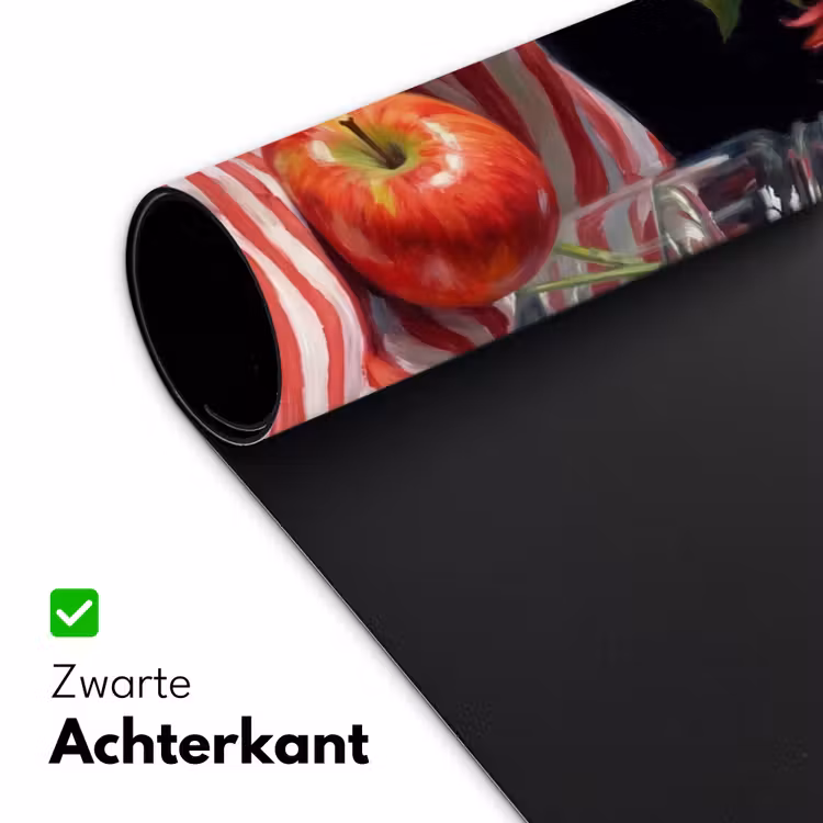 Desk Mat - Red Flowers - Vase - Rode bloemen - Vaas Muismat XXL klein