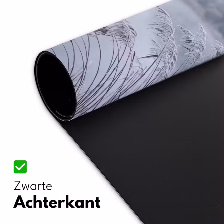 Riet - Bevroren - Winter - Natuur Muismat XXL klein -sfeer2