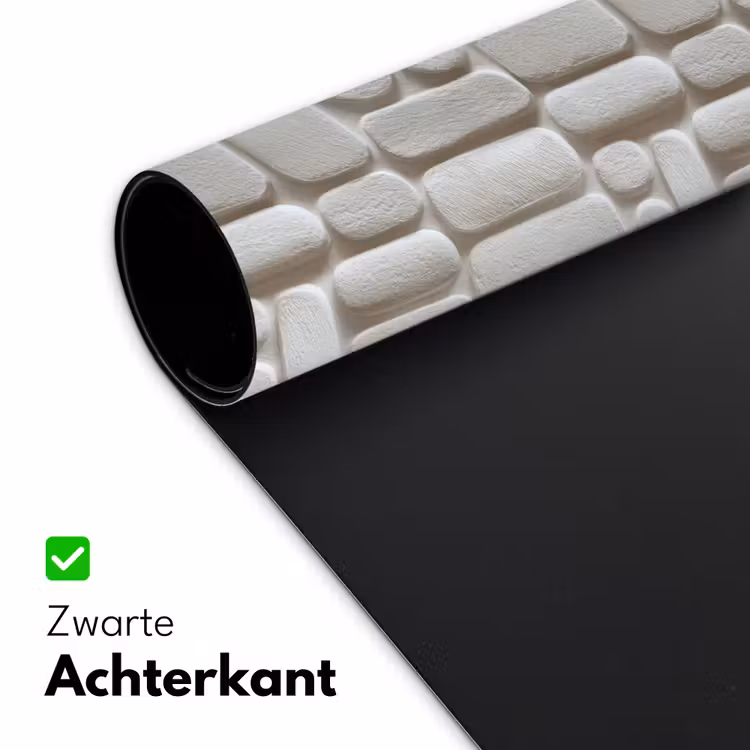 Reliëf - Structuur - Wit Muismat XXL klein 681 -sfeer2
