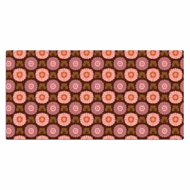 Retro - Madelief - Roze Muismat XXL klein 681 -3d_leeg
