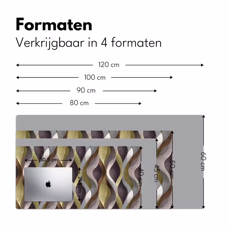 Retro - Banen - Kleurrijk Muismat XXL klein 681 -sfeer5