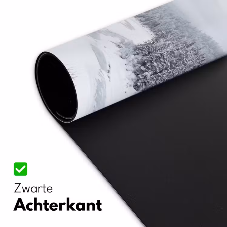 Rivier - Bevroren - Landschap - Winter Muismat XXL klein -sfeer2