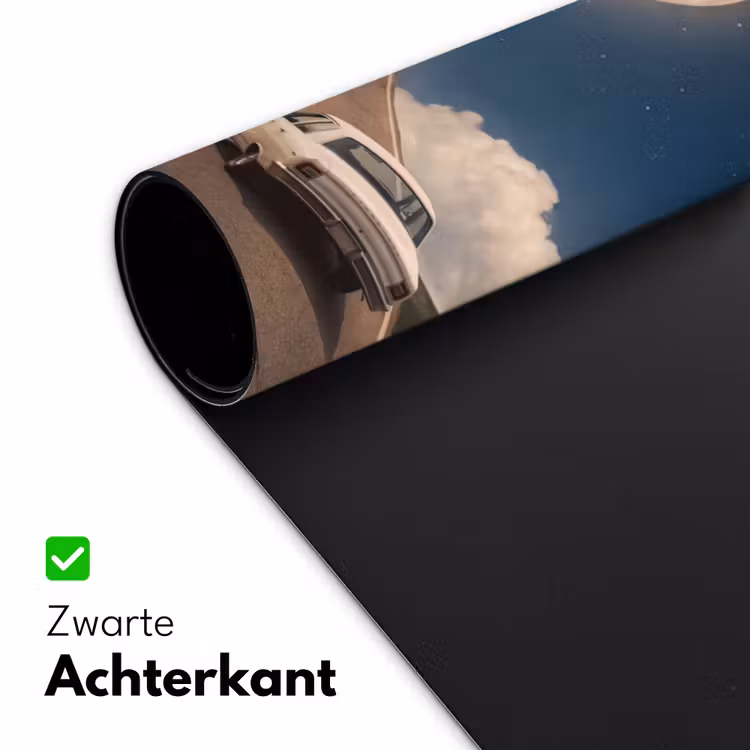Desk Mat - Road - Moon - Night - Weg - Maan - Nacht Muismat XXL klein