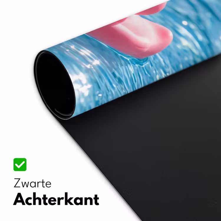Badeend - Dobberend - Roze Muismat XXL klein -sfeer2