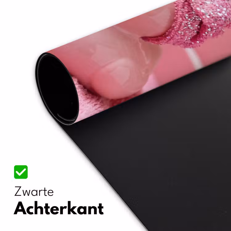 Badeend -Strik - Roze Muismat XXL klein -sfeer2
