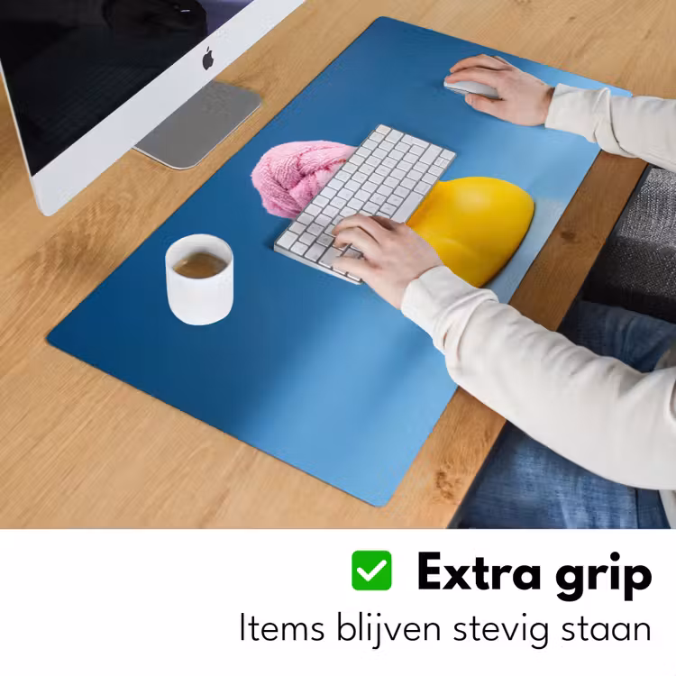 Badeend - Handdoek - Blauw Muismat XXL klein -sfeer3