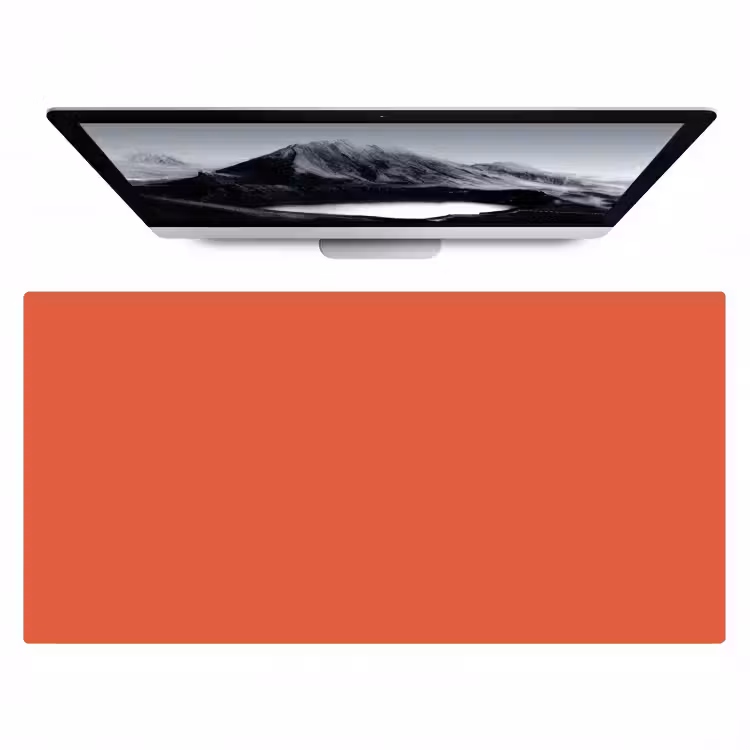 Rustic - Clay - Oranje Muismat XXL klein 681 -zzz3d