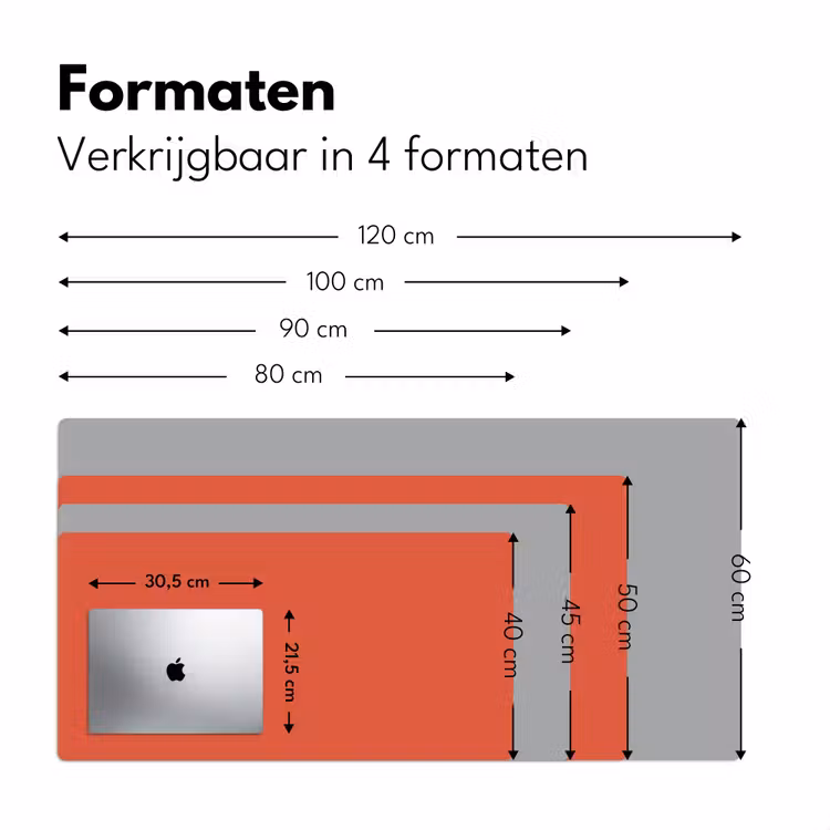 Rustic - Clay - Oranje Muismat XXL klein 681 -sfeer5