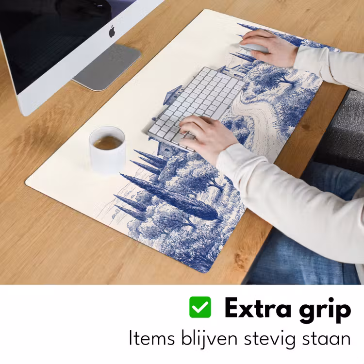 Rustiek - Landgoed - Blauw Muismat XXL klein -sfeer3