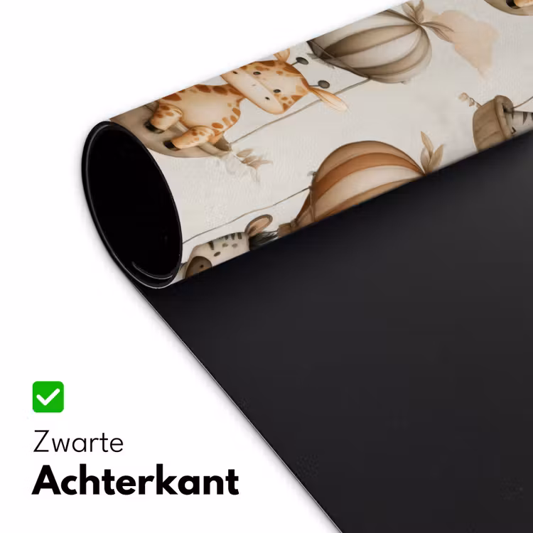Safari - Luchtballonen - Taupe Muismat XXL klein 681 -sfeer2