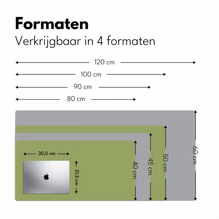 Sage - Green - Groen Muismat XXL klein 681 -sfeer5